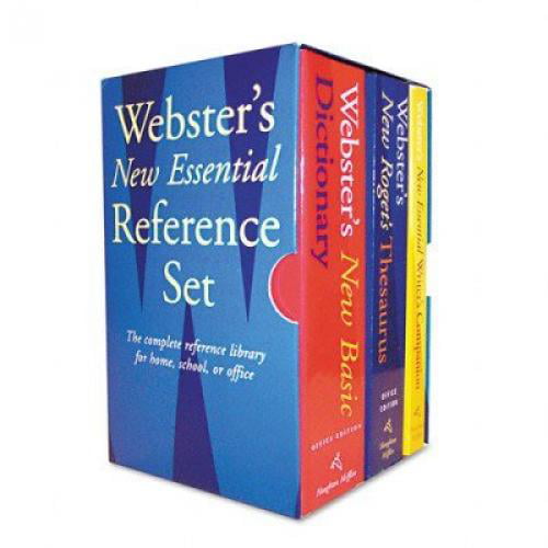 HOU1020842 Houghton Mifflin 1020842 Webster-Feets New Essential Reference Three-Book Desk Set Paperback