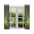 thumbnail image 3 of BSDHOME Grasshopper Window Curtain Kitchen Curtain 26x39 inches (Two Piece), 3 of 3