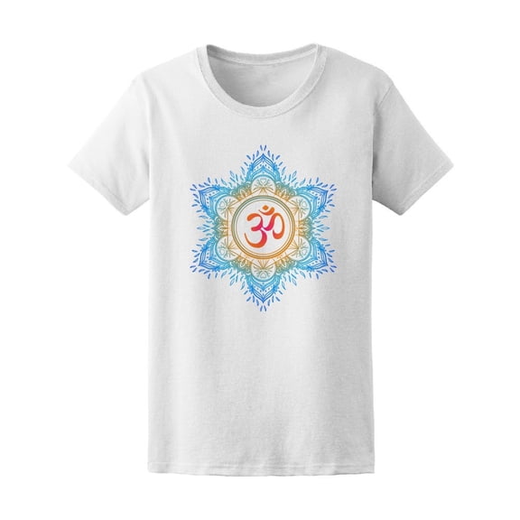 Mandala Vintage Diwali Om Symbol Tee Women's -Image by Shutterstock