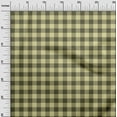 thumbnail image 2 of oneOone Cotton Poplin Light Yellow Fabric Gingham Check Sewing Material Print Fabric By The Yard 56 Inch Wide, 2 of 4
