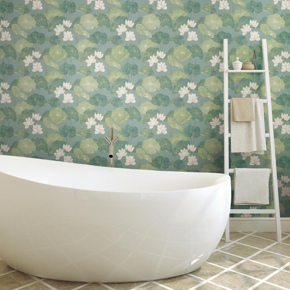 Lily Pad Peel and Stick Wallpaper