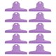 thumbnail image 2 of 10 clips de metal para carpetas, multiusos, galvanoplastia, resistentes al óxido, grandes abrazaderas de papel para oficina, escuela, color morado, 2 of 9