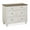 Rustic White, variant on WAMPAT Mid Century Modern End Table with 3 Drawers, Large Wooden Bedside Table Night Stand, Wide Sofa Side End Table 3 Drawers Chest of Dresser for Bedroom, Living Room, Oak