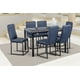 thumbnail image 1 of Comedor Laos Azul 6 Sillas Tubular Cubierta Laminada MOBILKRAFT Modelo Laos 6 Sillas Rectangular Estilo Contemporáneo, 1 of 2