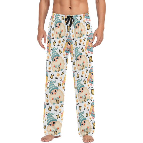 GZHJMY Christmas Pajama Pants for Men, Lounge Pants Lightweight Men Pajama Bottoms with Drawstring Pockets, Christmas New Year Birthday Gifts, XX-Large