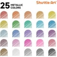 thumbnail image 4 of Shuttle Art Metallic Gel Pens, 50 Pack, 4 of 9