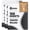 3 Pack (450 Sheets), variant on Rosmonde Graph Paper 6 Pack, 900 Sheets, 4x4 Quad Ruled, 8 x 10.5 in, 3 Hole Punched, 54 GSM Thick, Loose Leaf Graphing Paper for School, College & Math Use