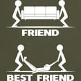 thumbnail image 3 of CafePress - Friend VS Best Friend T Shirt - Men's Classic Graphic Cotton T-Shirt, 3 of 4