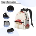 thumbnail image 3 of Disketp Flat Mushrooms Mochila Ligera Clásica con Múltiples Bolsillos, Mochila Casual para Hombre y Mujer, Ideal para Escuela, Trabajo y Viajes, 3 of 6
