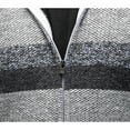 thumbnail image 6 of X RAY JEANS Mens Full Zip Hooded Sweater With Stripes &amp; Lining, Grey, 2XL, 6 of 7