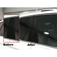 thumbnail image 6 of Rvinyl Pillar Post Window Trim Compatible with Mazda Mazda3 2010-2013 (Sedan) - Aluminum (Brushed, 6 of 9