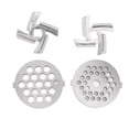 thumbnail image 1 of Meat Grinder Blades, Efficient Meat Grinder Plate Discs Easy To Clean 2  Blades  for Home, 1 of 7