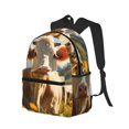 thumbnail image 2 of Daiia Sunflower Cow Pasture School Backpack for Men Women, Unisex Large Waterproof Bookbag Schoolbag Casual Daypack for High School/College/Teens/Travel/Work Black, 2 of 8