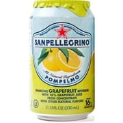 San Pellegrino Sparkling Beverage, Pompelmo (Grapefruit), 11.15 Fl Oz (Pack Of 12)