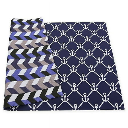 UPC: 0885637005464 | BABY CARE Reversible Anchors Playmat in Blue
