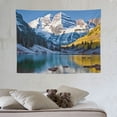 thumbnail image 4 of ONETECH  Extra Large Huge Tapestry, Snow Mountain Lake Landscape Colorado Winter Tapestry for Bedroom, Tibet Nature Scenery Wall Tapestry Hanging for Living Room Home Decoration, 4 of 7