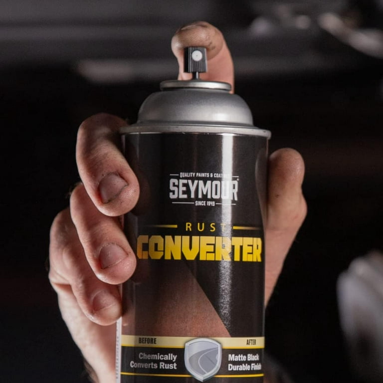Seymour Rust Converter and Primer — Black, 16-Oz. Can, Model# 16