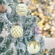 thumbnail image 4 of Adornos navideños, regalos navideños, bolas navideñas flocadas de 8 cm, bolas colgantes de plástico con purpurina, juego de nueve bolas decorativas para árbol de Navidad., 4 of 6