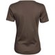 thumbnail image 3 of Tee Jays - Camiseta Interlock para Mujer (Marrón Chocolate), 3 of 4