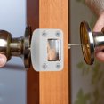 thumbnail image 1 of LIFKOME 1Set Stainless Steel Door Strike Plate Universal Replacement Plate for Enhanced Door Lock Security, 1 of 7