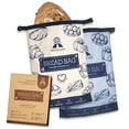thumbnail image 1 of gRIN BY gRIN- 2 Packs Bread Bags to Keep Bread Fresh, Reusable Zipper Bread Bags for Homemade Bread Loaf, Freezer Bread Storage Bag, Bread container,, 1 of 5