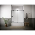 thumbnail image 2 of Kohler 706000-D3-ABV 62 x 59.62 in. Levity Sliding Bath Door with 0.25 in. Thick Frosted Glass - Anodized Brushed Bronze, 2 of 7