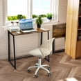 thumbnail image 5 of Homy Casa Vintage Folding Writing Desk, 31in Portable Computer Table for Small Spaces, Vintage, 5 of 10
