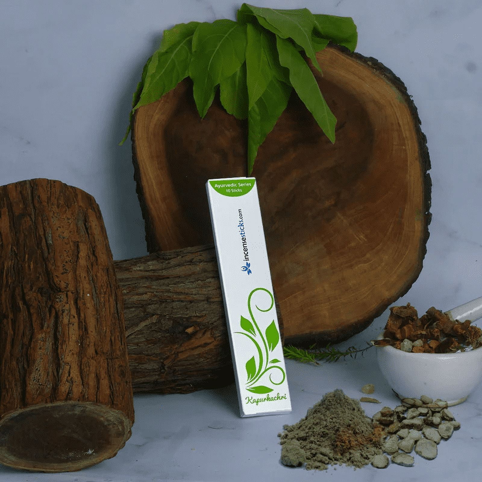 Kapurkachri Incense Sticks 8" - 10 Packs, 10 Sticks Each | Minty & Fresh Aromatic Blend