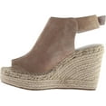thumbnail image 4 of Kenneth Cole New York Womens Olivia Buckle Espadrille Wedge Sandals, 4 of 7