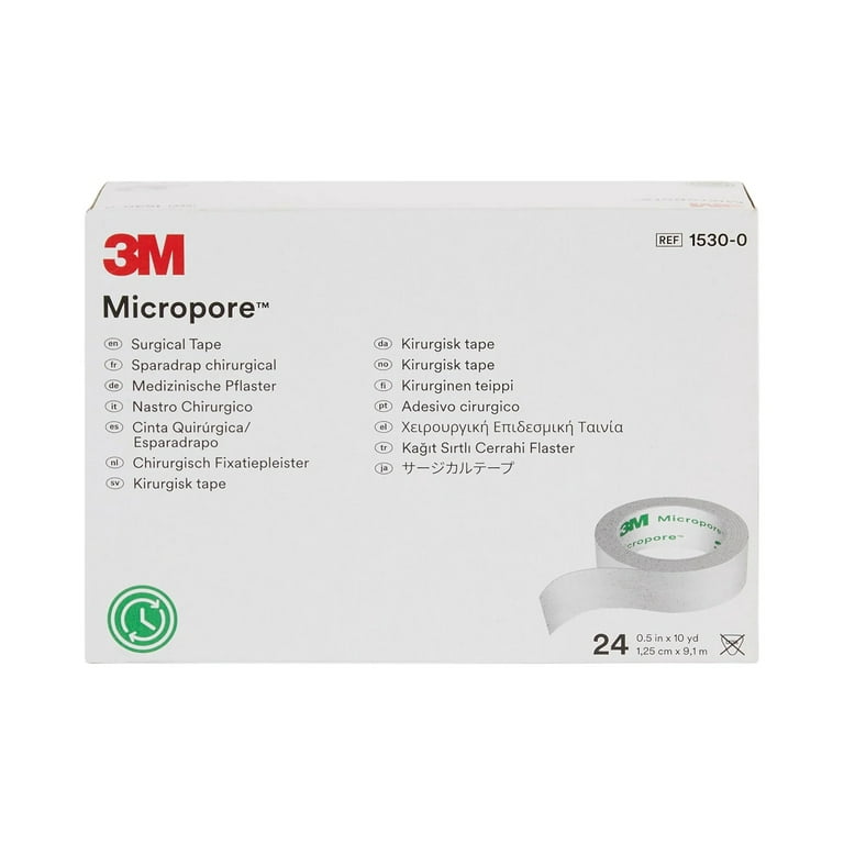  3M-1530-2 Tape Micropore Surgical LF Paper 2x10yd White 6/Bx  by 3M Part No. 1530-2 by 3M : Health & Household