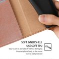 thumbnail image 5 of For Transsion Infinix Hot 40i PU Leather Case Magnetic Closing Wallet Phone Cover - Black, 5 of 5