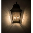 thumbnail image 3 of Meyda 186668 9 in. Vincente Wall Sconce - Black, Clear & Seedy, 3 of 3