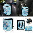 thumbnail image 4 of Renewold Hawaii Sea Turtle Blue Car Seat Cover Covers with Steering Wheel Seat Belt Strap Pad Trash Bag Phone Holder Rearview Mirror Accessories Cup Holder Key Chain Auto Decor, 15 Pack, 4 of 7