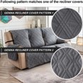 thumbnail image 5 of Non-Slip Recliner Sofa Covers 3 Seaters Elastic Band Sofa Covers Washable Furniture Protector for Bedroom, Office, Living Room (Wine), 5 of 7
