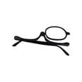 thumbnail image 1 of Gafas de lectura de maquillaje para mujer, plegables, con lentes giratorias de 180 grados, portátiles, de moda, individuales 250 grados negro, 1 of 7