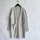thumbnail image 4 of Pntutb moda mujer Casual cuello pico manga larga otoño suéter cárdigan blusa tops Pntutb Pntutb-6334, 4 of 5