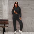thumbnail image 7 of Women Sweatsuits Sets 2 Piece Outfits Cropped Hoodie Sweatshirt and Sweatpants Matching Joggers Tracksuit with Pockets Womens Clothes, 7 of 7