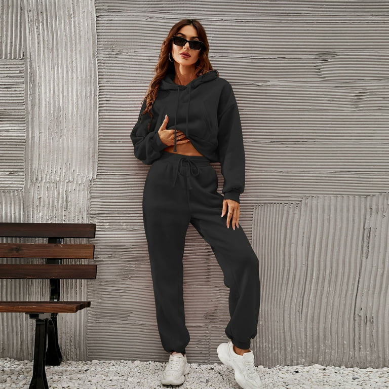 Fall Clearance Sale! RQYYD Women Hoodies Tracksuit Long Sleeve