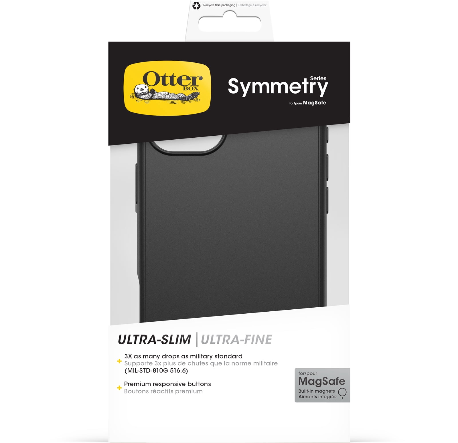 OtterBox Symmetry Series Case for MagSafe for iPhone® 16 Plus - Black