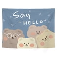 thumbnail image 1 of Tapiz de microtela Say Hello Room Aesthetic de fibra de 150 x 130 cm, 1 of 1