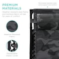 thumbnail image 6 of Best Choice Products Folding Zero Gravity Recliner Patio Lounge Chair w/ Canopy Shade, Headrest, Tray - Camouflage, 6 of 8