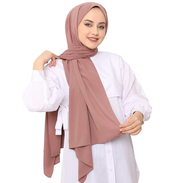 Mantón de moda de gasa de poliéster Sonducket Hijab de gasa humo gris
