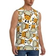 thumbnail image 2 of Fotbe Giraffes Head Men's Camiseta sin Mangas Estampada para Hombres, Playera Casual para Gimnasio, Entrenamiento, Playa-3X-Large, 2 of 7