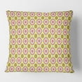 thumbnail image 2 of Designart Retro Ethnic Abstract Kaleidoscope Design' Mid-Century Modern Throw Pillow - 18x18, 2 of 2