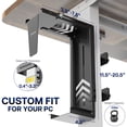 thumbnail image 5 of VIVO Steel Adjustable Clamp-on Desk Leg PC Mount, Computer Case CPU Holder, 5 of 8