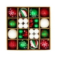 thumbnail image 4 of 44 bolas navideñas colgantes para decoración navideña, bolas decorativas a granel rojo verde blanco, 4 of 9