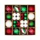 thumbnail image 4 of 44 bolas navideñas colgantes para decoración navideña, bolas decorativas a granel rojo verde blanco, 4 of 9