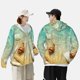 thumbnail image 4 of Fotbe Starfish And Seashell On The Beach Chaqueta con Protección Solar UPF 50+ para Hombre y Mujer, Camisa con Capucha y Bolsillos-Small, 4 of 7