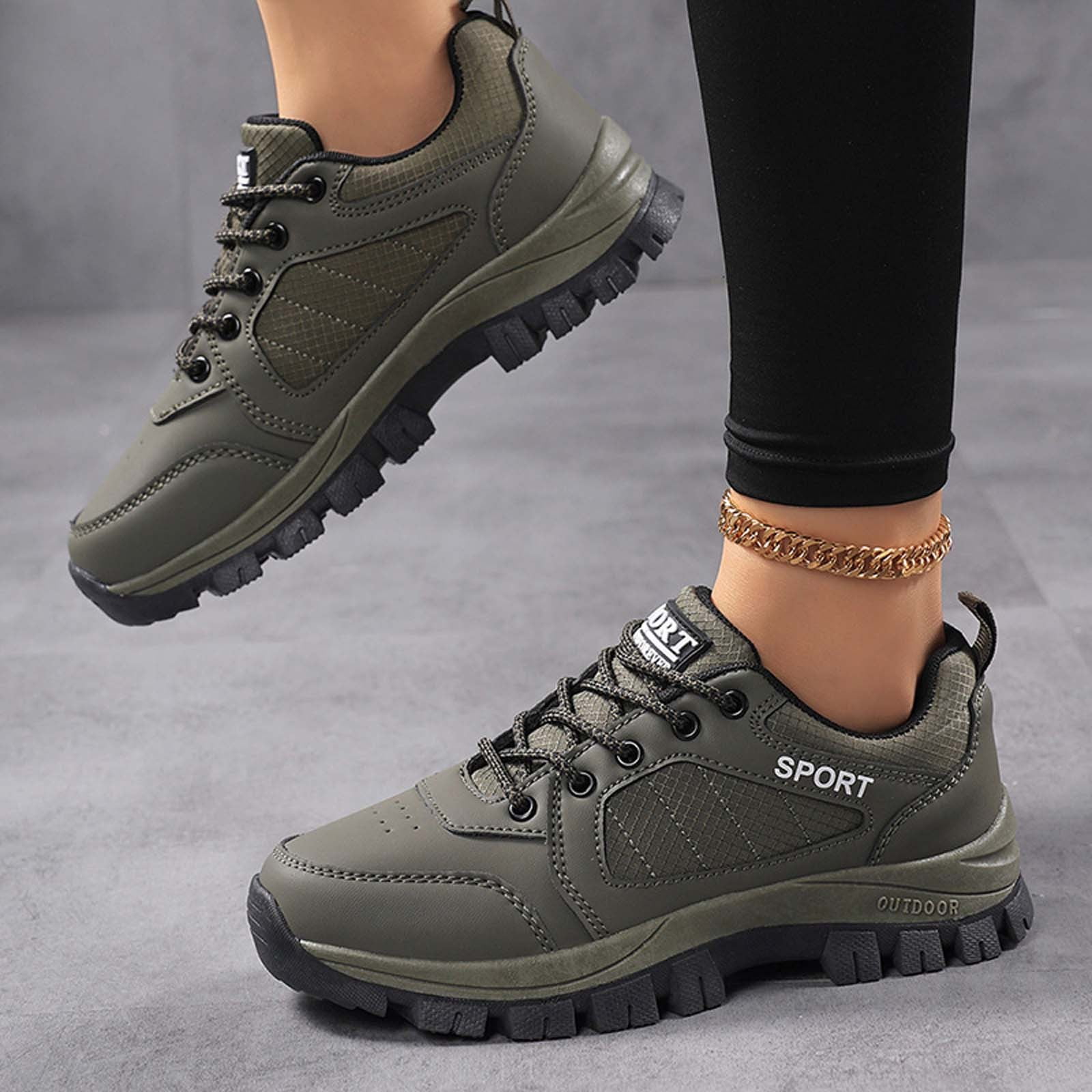 Women's Walking Shoes Waterproof Hiking Shoes on Orthopedic Sneakers Outdoor Non Shoes Casual Trail Shoes