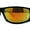 Brown Orange Mirror, variant on Polarized Mens True Classic Wrap Around Biker Style Sport Sunglasses All Black